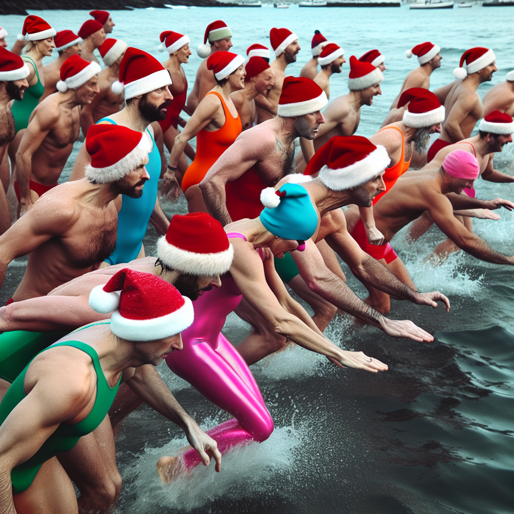 You won’t believe what these brave swimmers are doing in Jersey this holiday season!