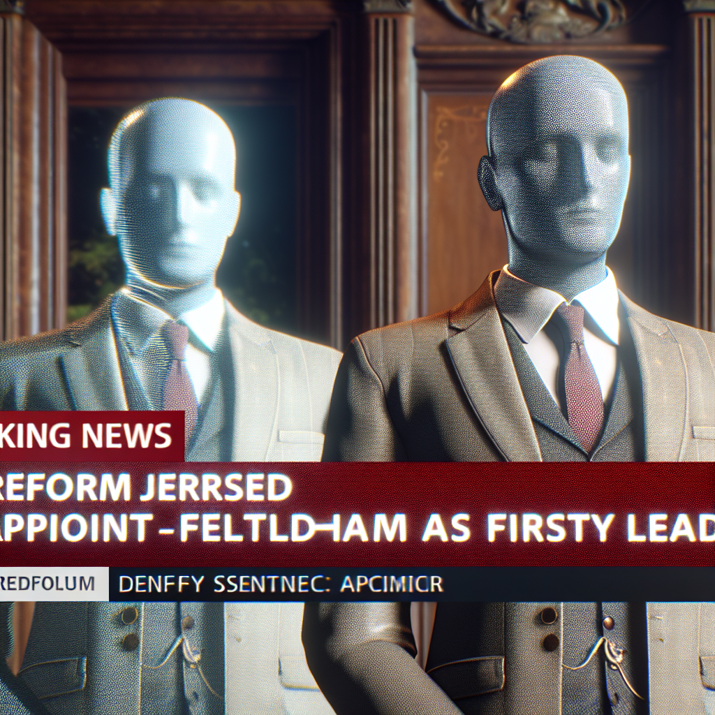 “Breaking News: Reform Jersey Appoints Feltham as First Deputy Leader”