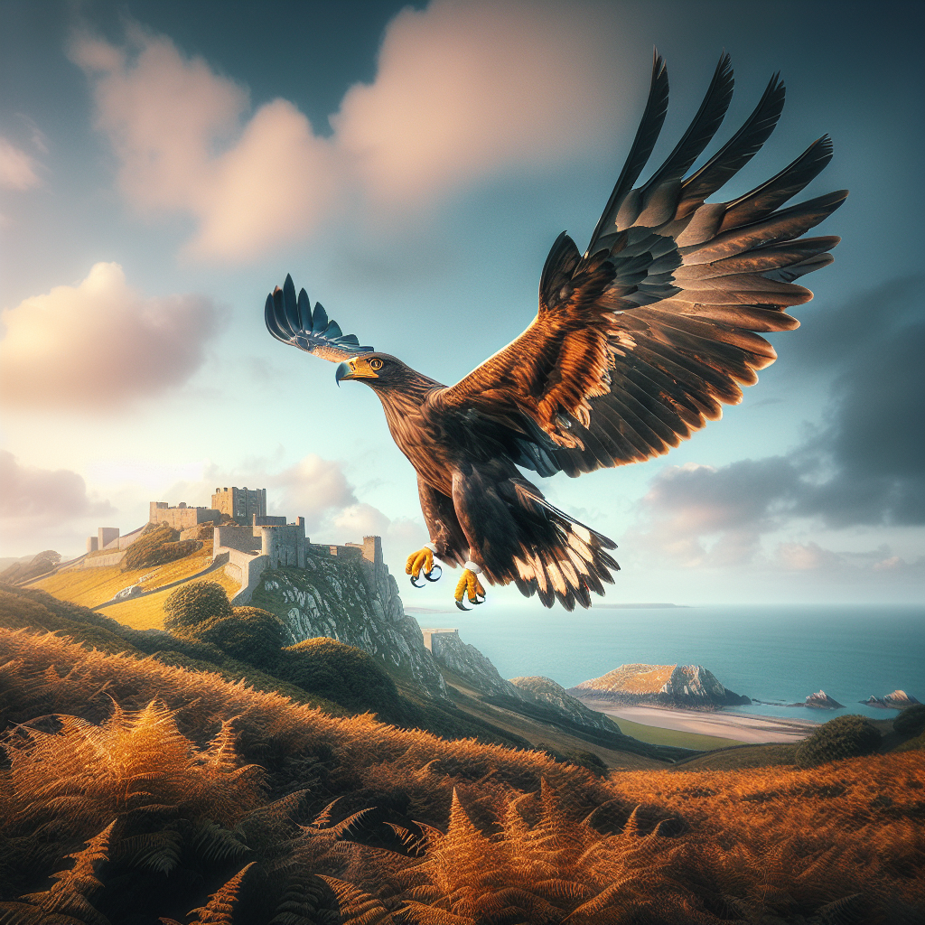 “Rare Steppe Eagle on the Loose in Jersey After Daring Escape from Falconry Display”