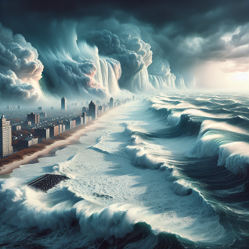 “Jaw-Dropping Footage: Massive Waves Pummel Jersey Shoreline and Mainland”