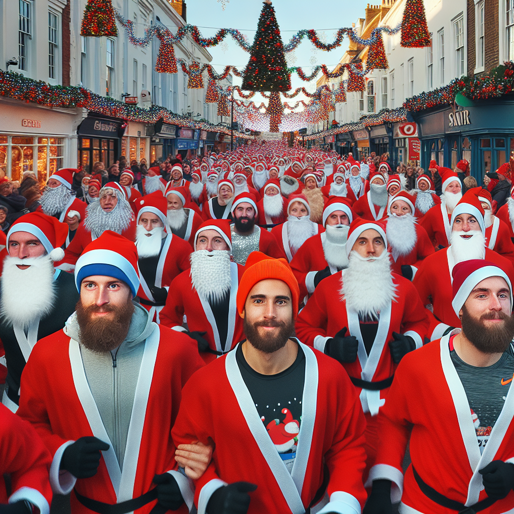 Get in the Festive Spirit with these Epic Santa Dash Photos in St Helier