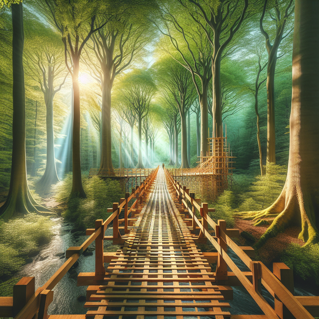 “Discover the Beauty of Rare Jersey Trees with New Wooden Footbridge Plans”