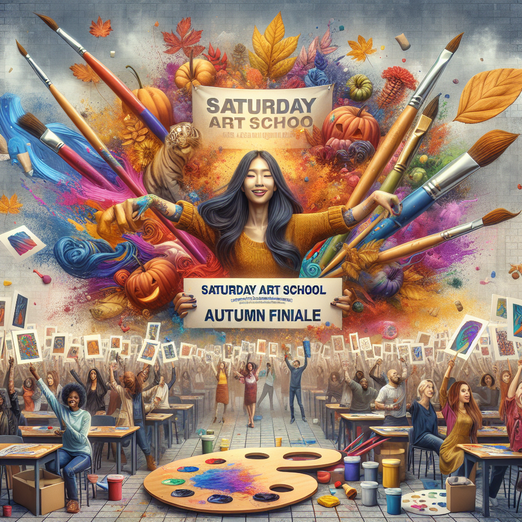 “Unveiling the Spectacular Finale: Standard Chartered and Arthouse Jersey Conclude Autumn Season of Saturday Art School”