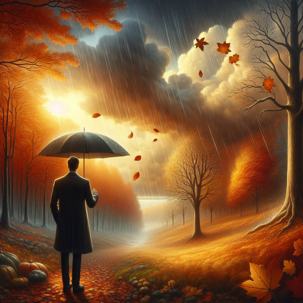 “Prepare for a Soaking: Get Ready for a Mild and Rainy Autumn!”