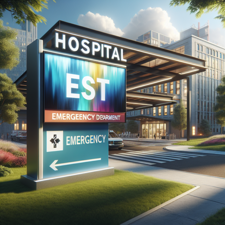 Revamped and Ready: Check Out the Hospital’s Brand New Emergency Department Sign!