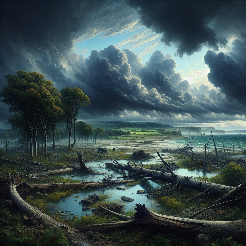 “Unleashing Chaos: Discover the Impact of Storm Ciarán on Jersey”