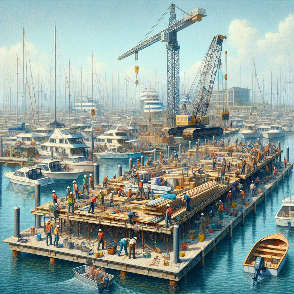 “Exciting Development Underway: Construction of New Pontoon for Jersey Marina Begins!”