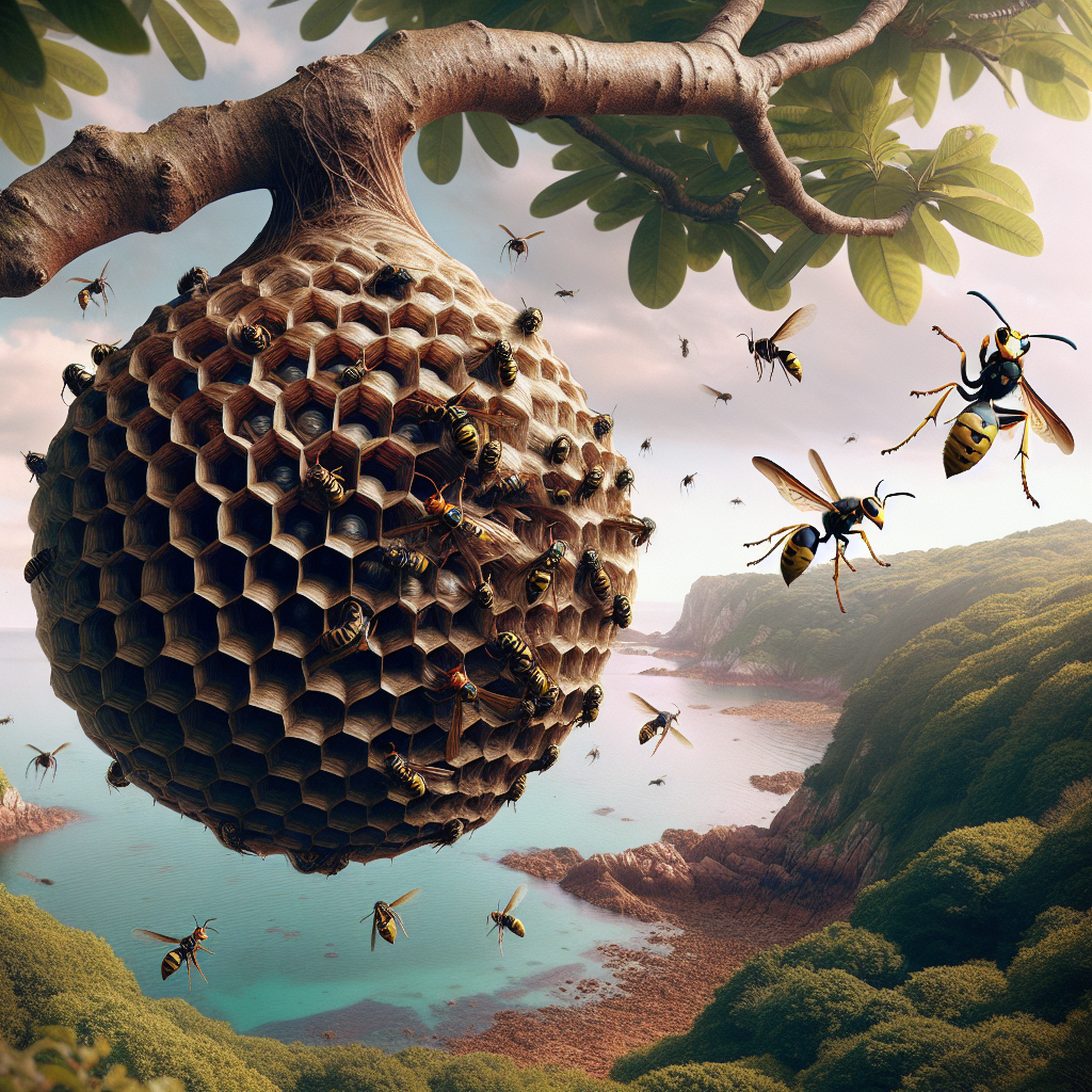 “Massive Asian Hornet Nest Unearthed on Jersey Island – Largest of the Year!”
