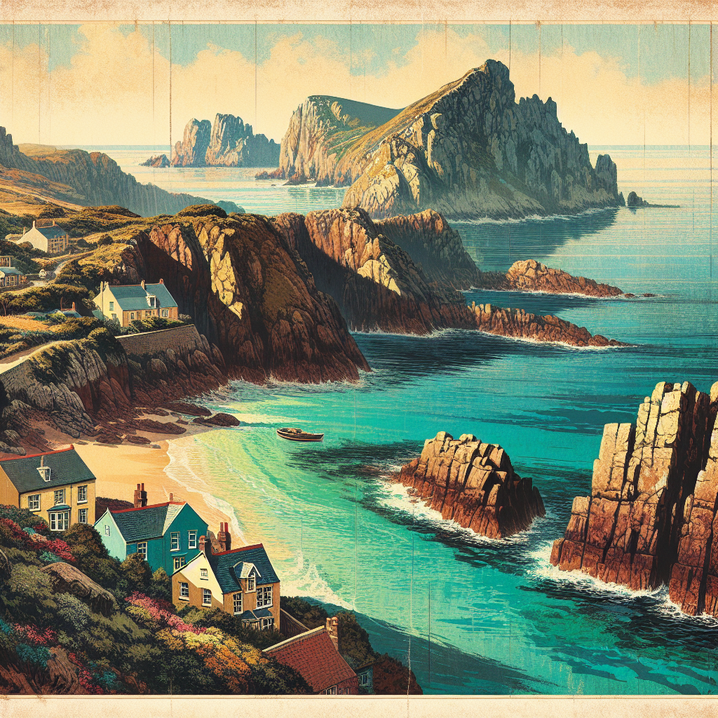 “Discover the Hidden Gem: Rare Channel Islands Travel Poster Sells for £5,000 at Auction!”