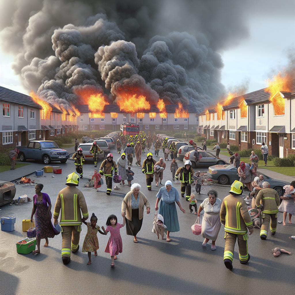 “Urgent Evacuation: Fire Engulfs Sheltered Housing in Jersey”
