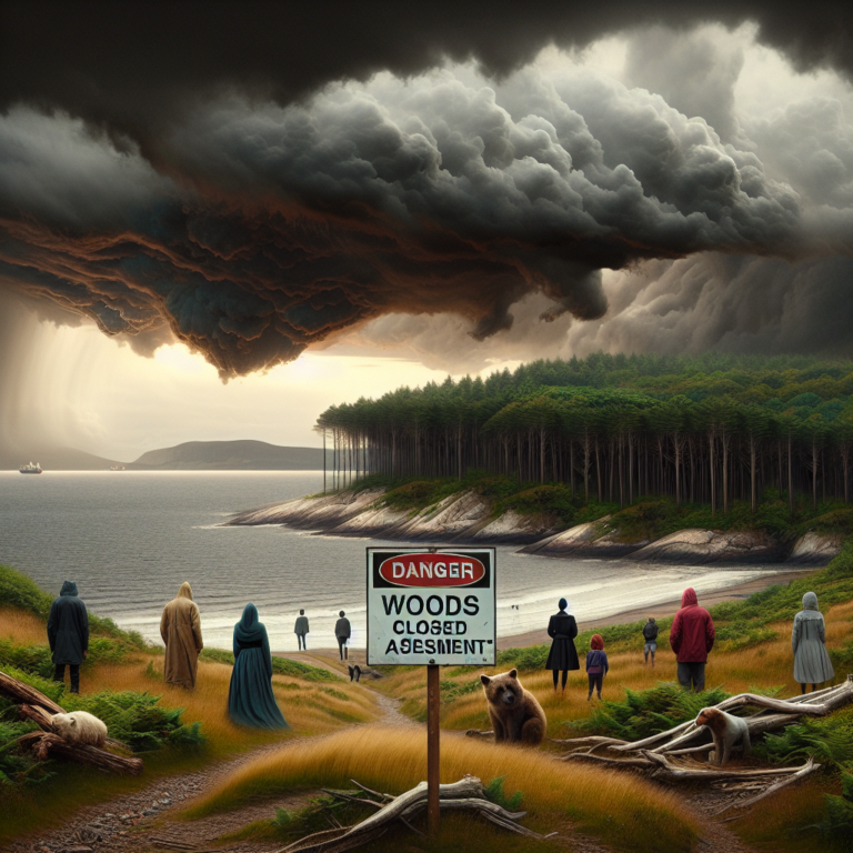 Stay Safe: Islanders Urged to Steer Clear of Woods as Storm Damage is Assessed