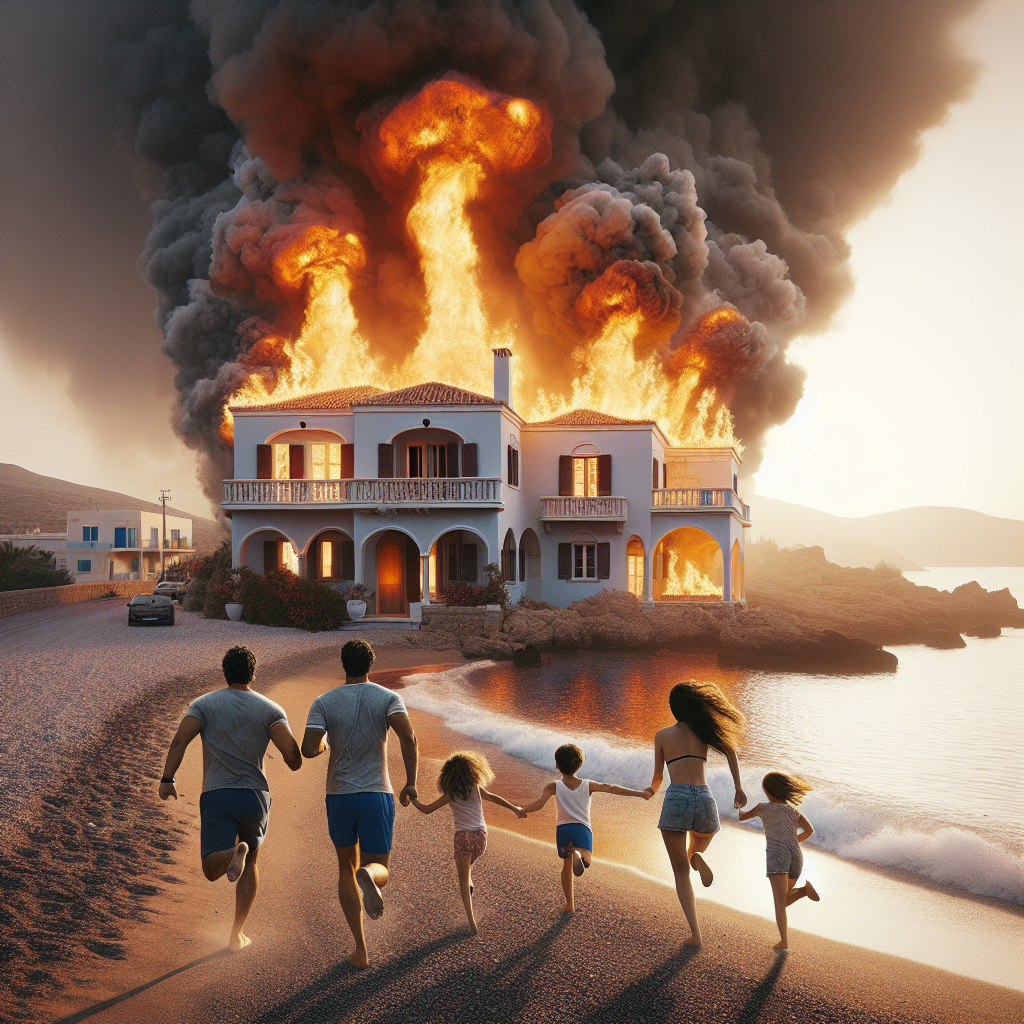 “Family’s Urgent Plea: Escape Rhodes as Wildfires Ravage Jersey Home”