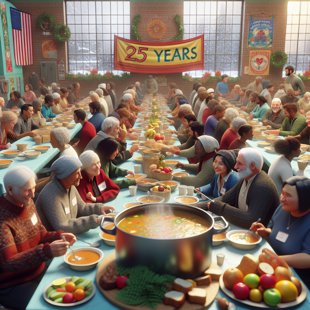 “Celebrating 25 Years of Compassion: Soup Kitchen Reaches Incredible Milestone”