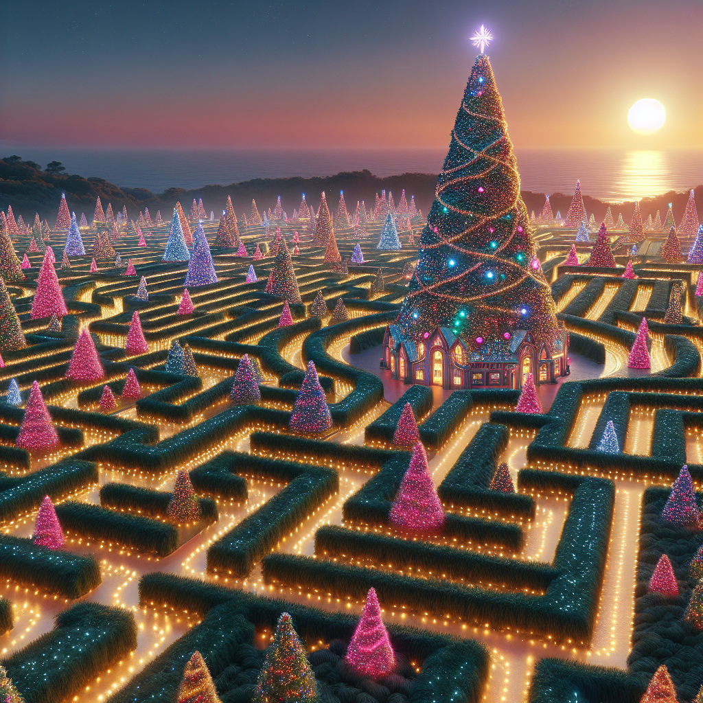 Get Lost in the Spectacular Christmas Tree Maze on the Island of Jersey – Possibly the World’s Largest!