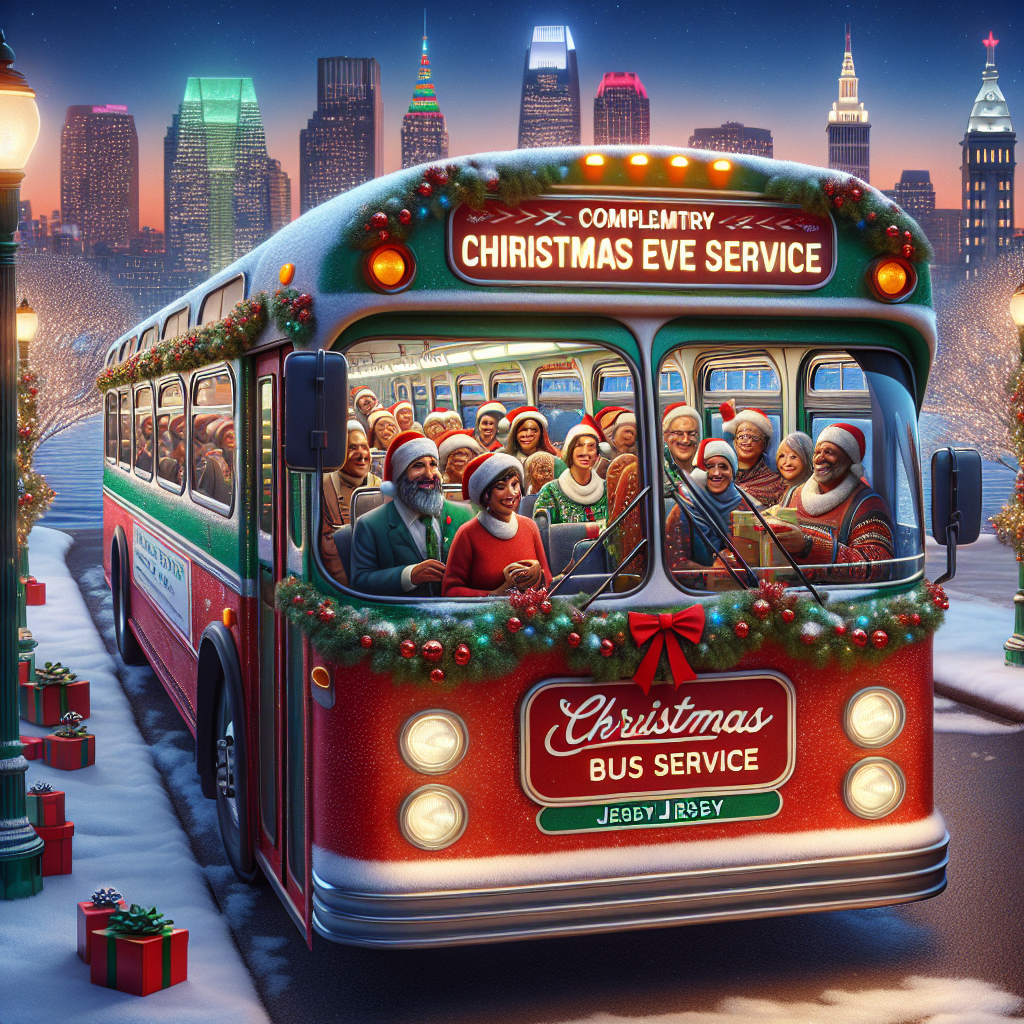 “Ride for Free this Christmas Eve: Enjoy Complimentary Bus Service in Jersey!”