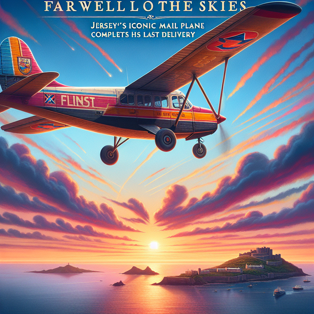 “Farewell to the Skies: Jersey’s Iconic Mail Plane Completes Its Last Delivery”