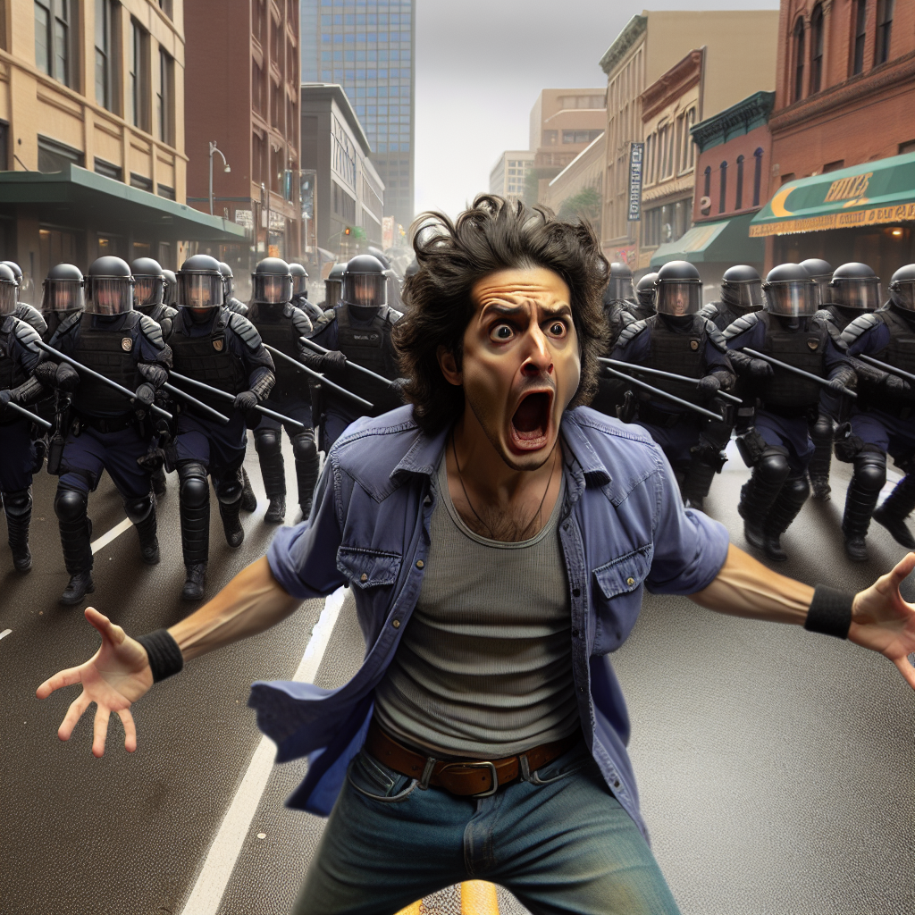 Unbelievable Footage: Conspiracy Theorist Overwhelmed by Police Presence