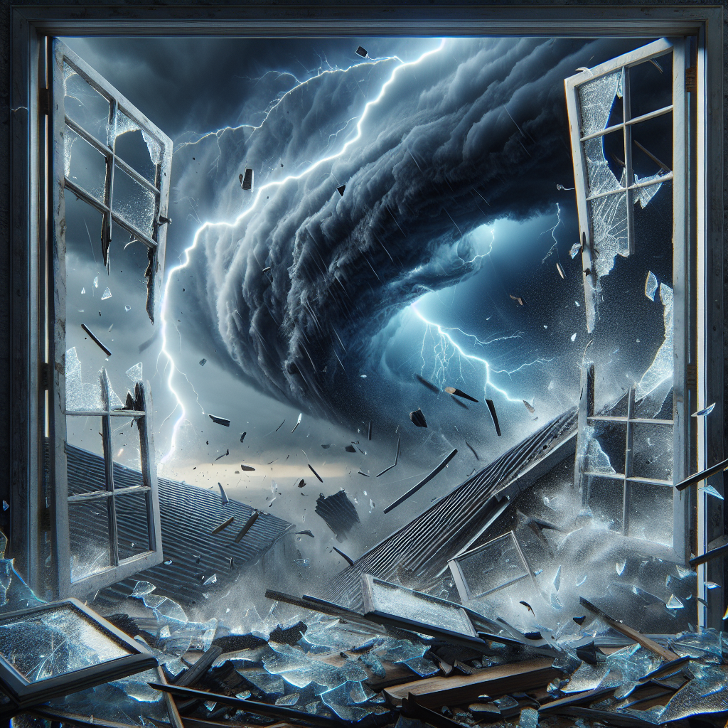 “Storm Wreaks Havoc: Windows Smashed and Roofs Left in Ruins”