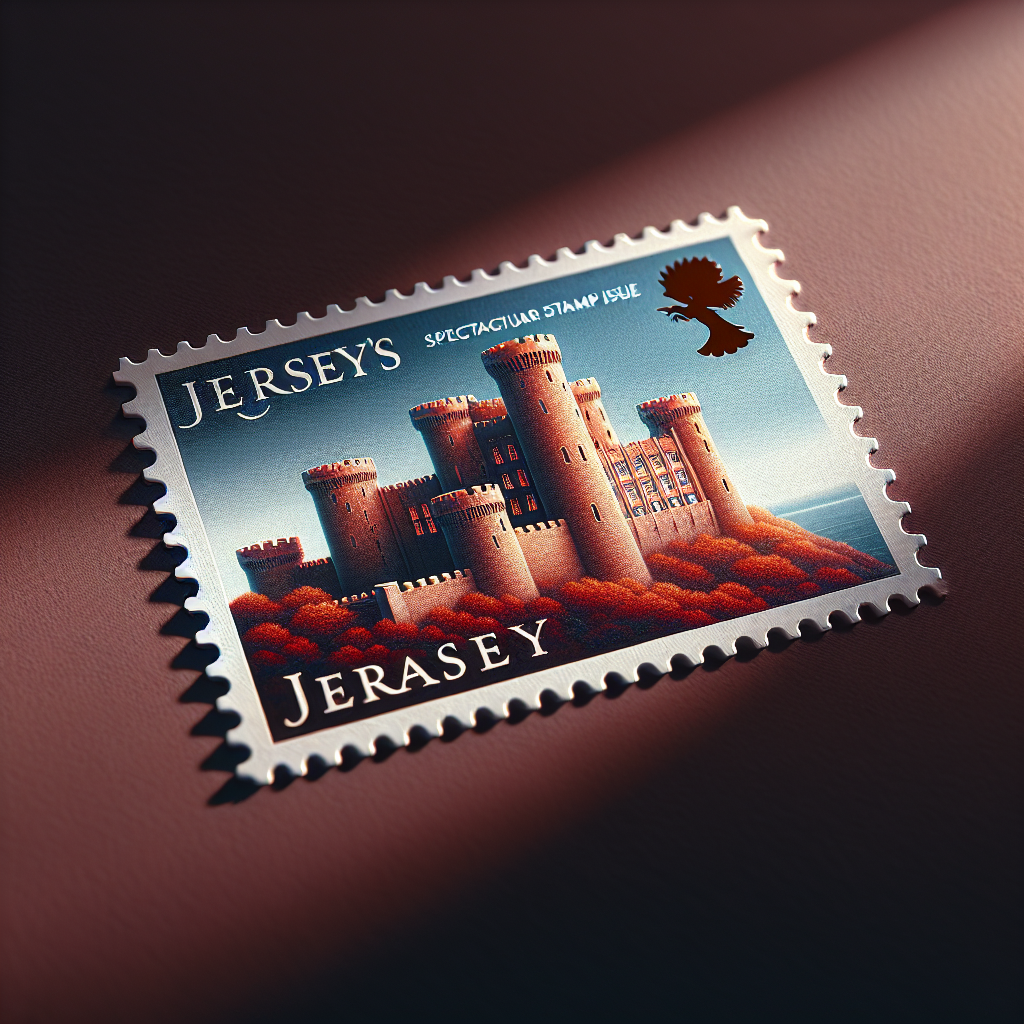 “Unveiling the Breathtaking Tribute: Jersey’s Spectacular Stamp Issue Honors Elizabeth Castle”