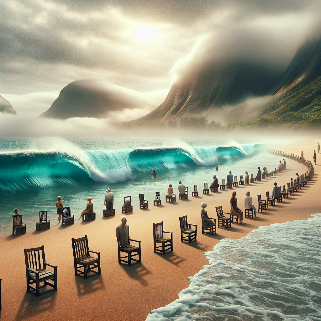“Unexplained Discovery: Beachgoers Stunned by Mysterious Row of Seats, Igniting Conspiracy Theories”