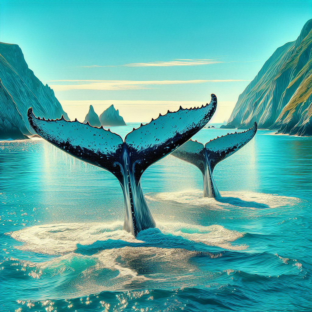 “Unforgettable Encounter: Witness Two Majestic Humpback Whales in the Breathtaking Channel Islands”