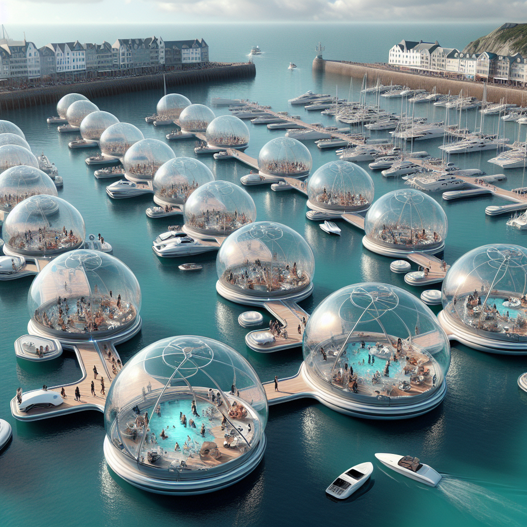 “Experience the Future: Rent Floating Pods in Jersey Harbour!”