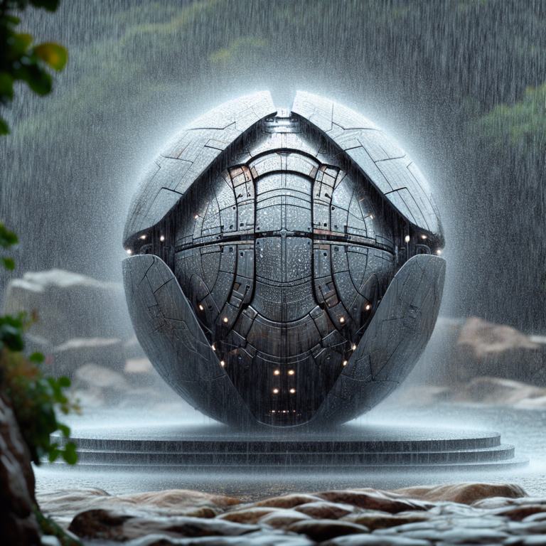 Unveiling the Mysterious ‘Space Capsule’: A Fascinating Arrival in Jersey during the Rainy Month of August
