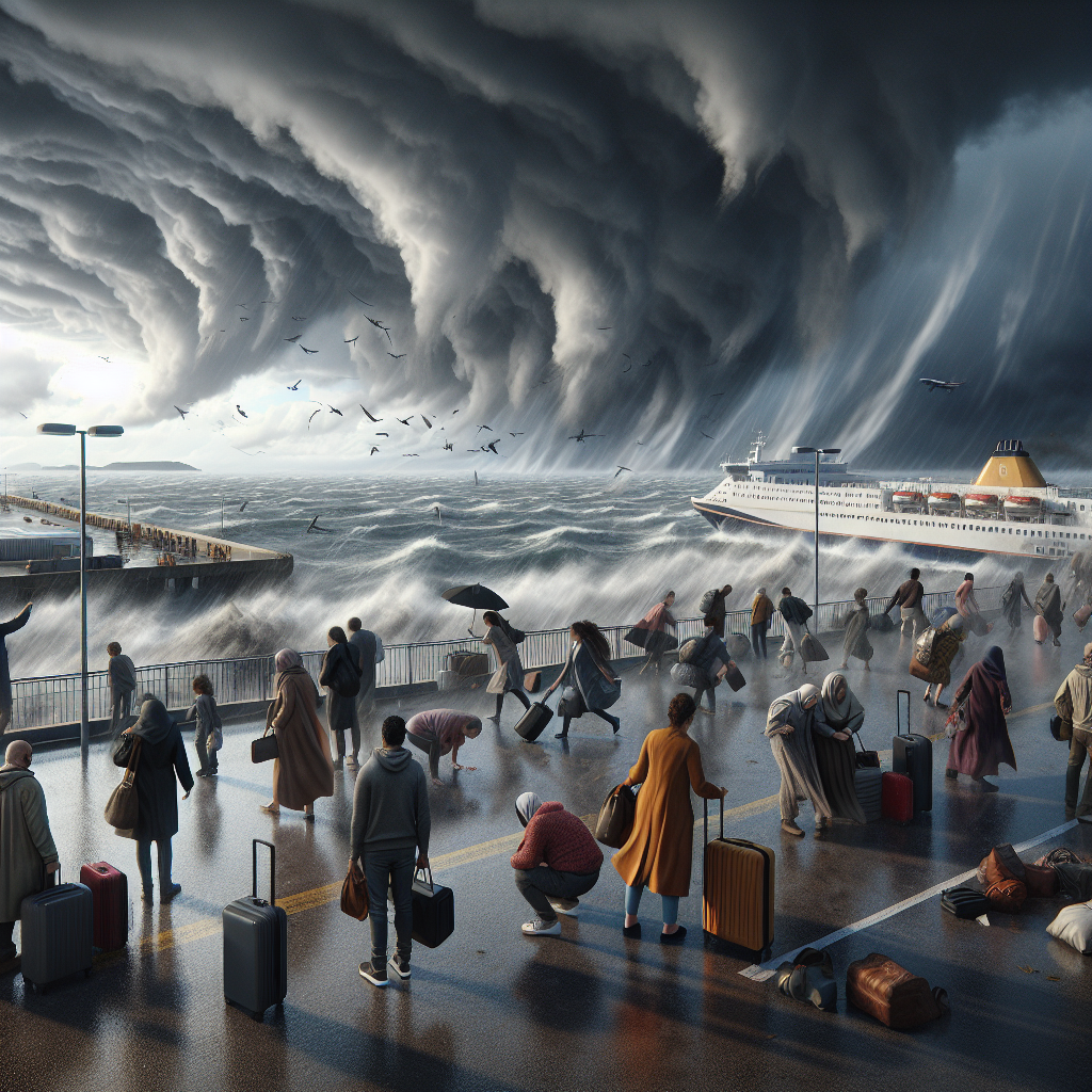 “Travel Chaos Unleashed as Storm Mathis Wreaks Havoc in Jersey and Guernsey”