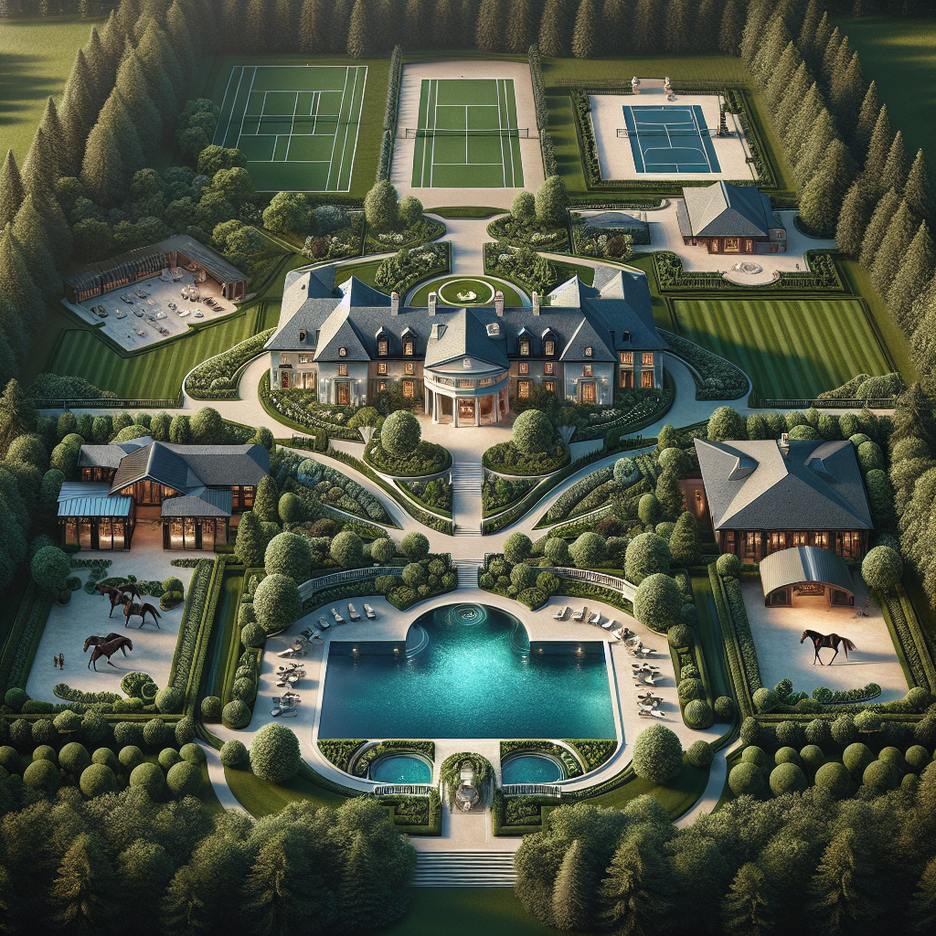 “Experience Luxury Living on a 35-Acre Estate with Stables, Indoor Pool, Tennis Court, and More!”
