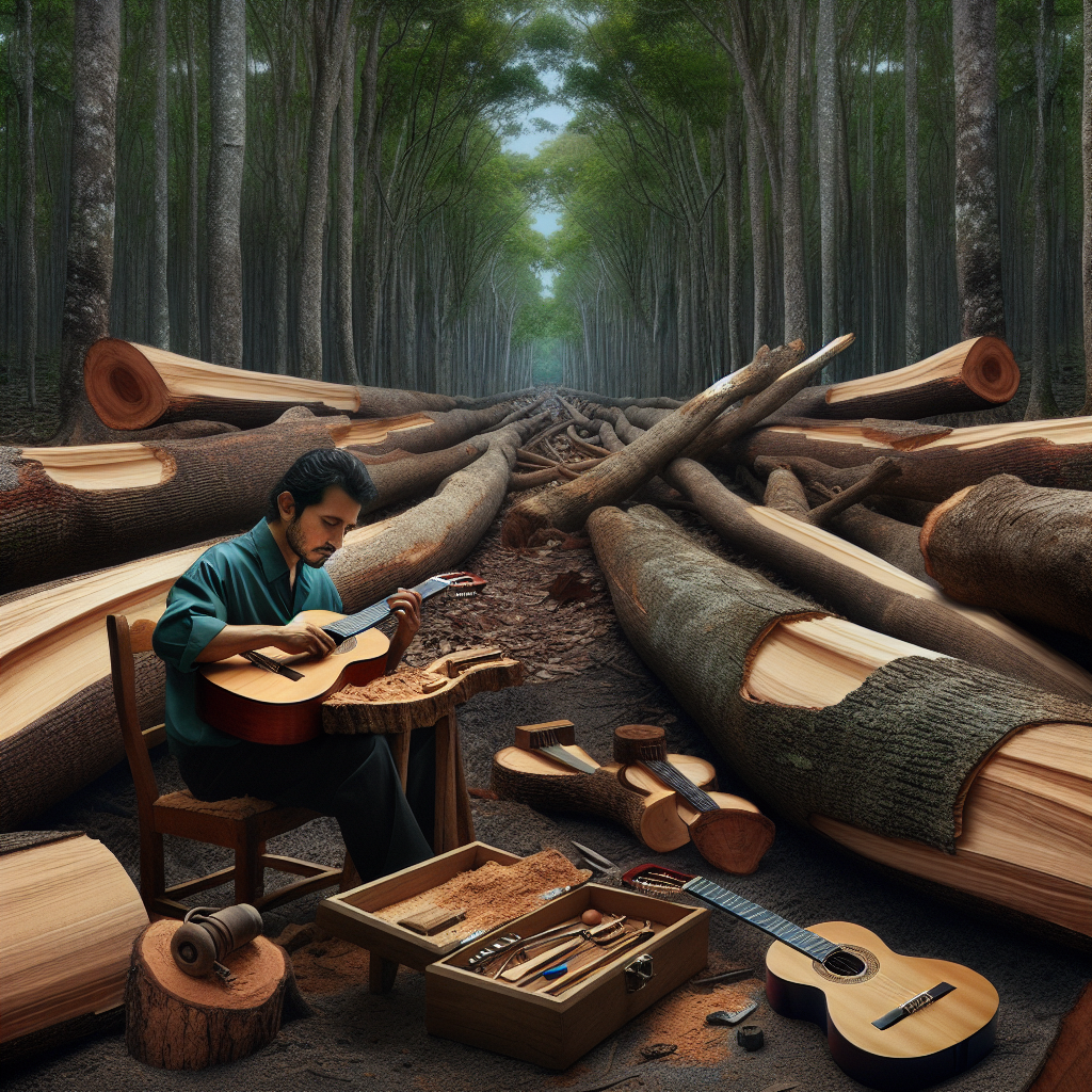 “From Forest to Fretboard: Jersey’s Fallen Trees Find New Life as Beautiful Guitars”