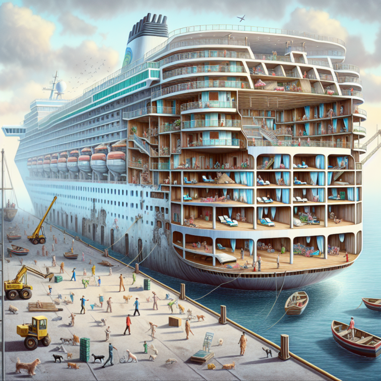 Discover the Surprising Solution: Transforming a Decommissioned Cruise Ship into Housing for Overseas Workers!