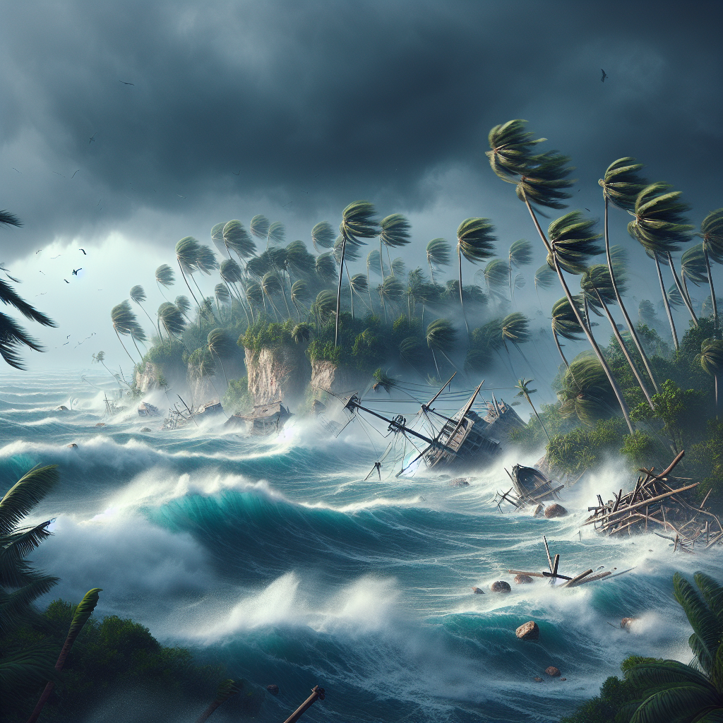 “Island Turmoil: Unleashed Winds Bring Chaos and Disruption”