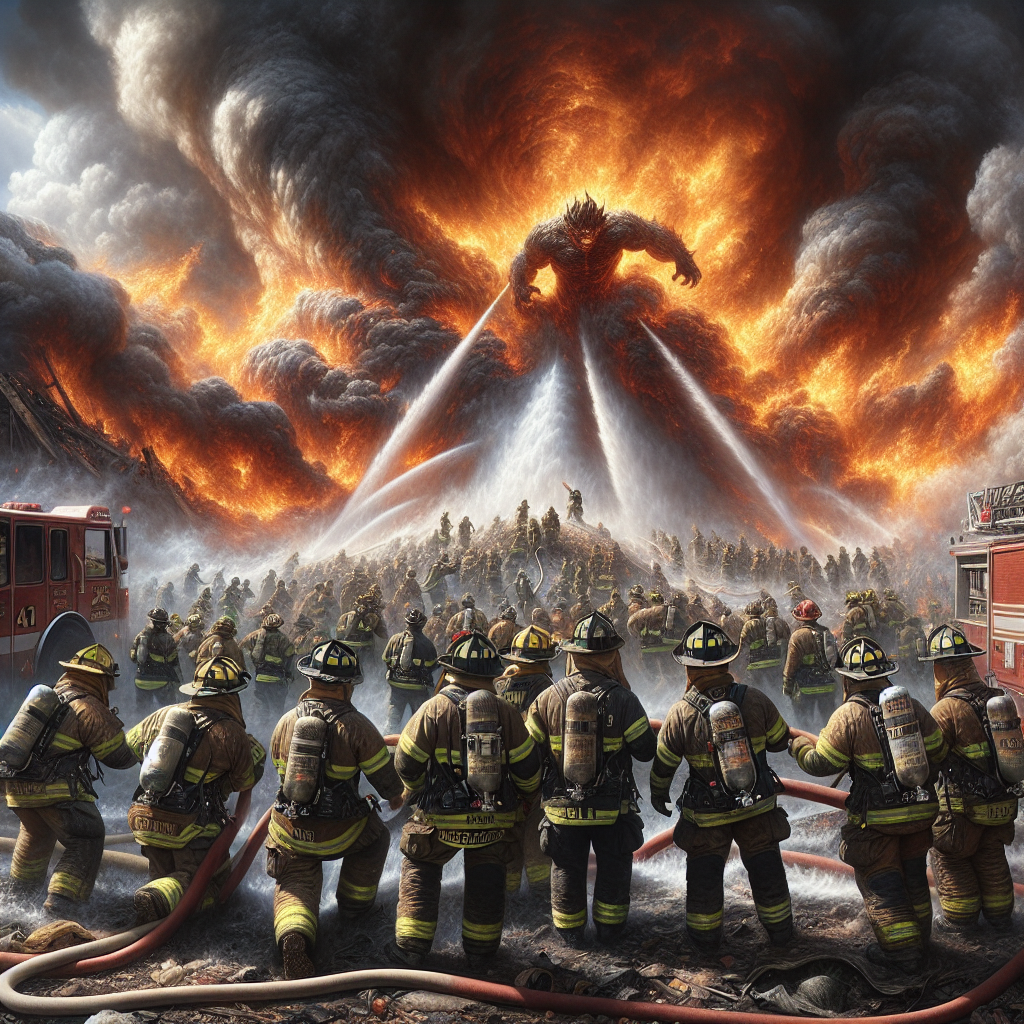 “Heroic Firefighters Battle Intense Blaze in South Hill”