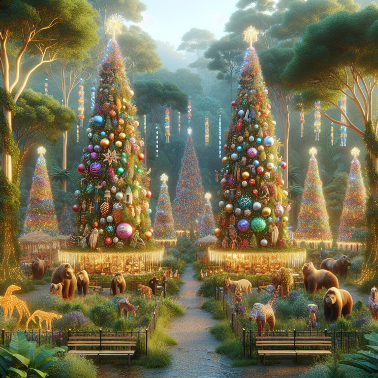 Jersey Zoo receives stunning Christmas trees from Grand Jersey!