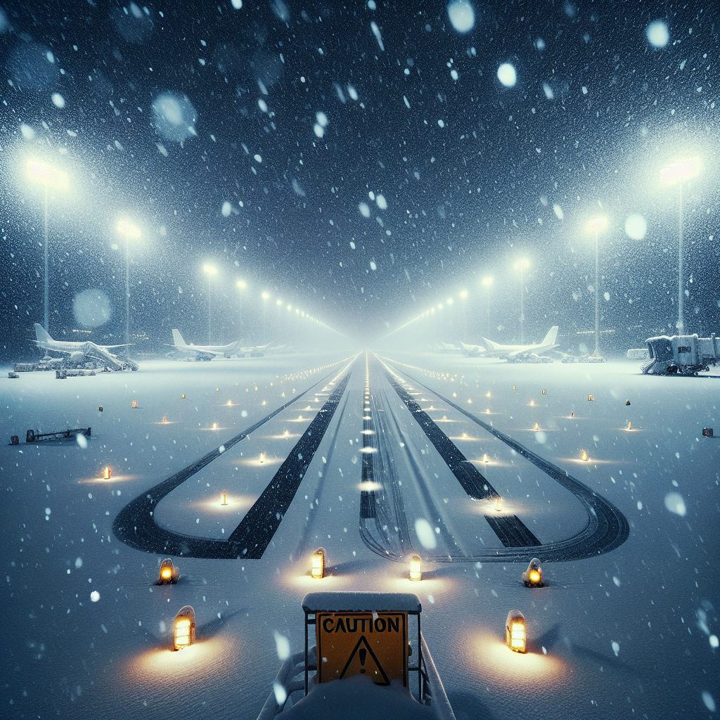 “Snowfall Shuts Down Jersey Airport Runway – Travelers Beware!”