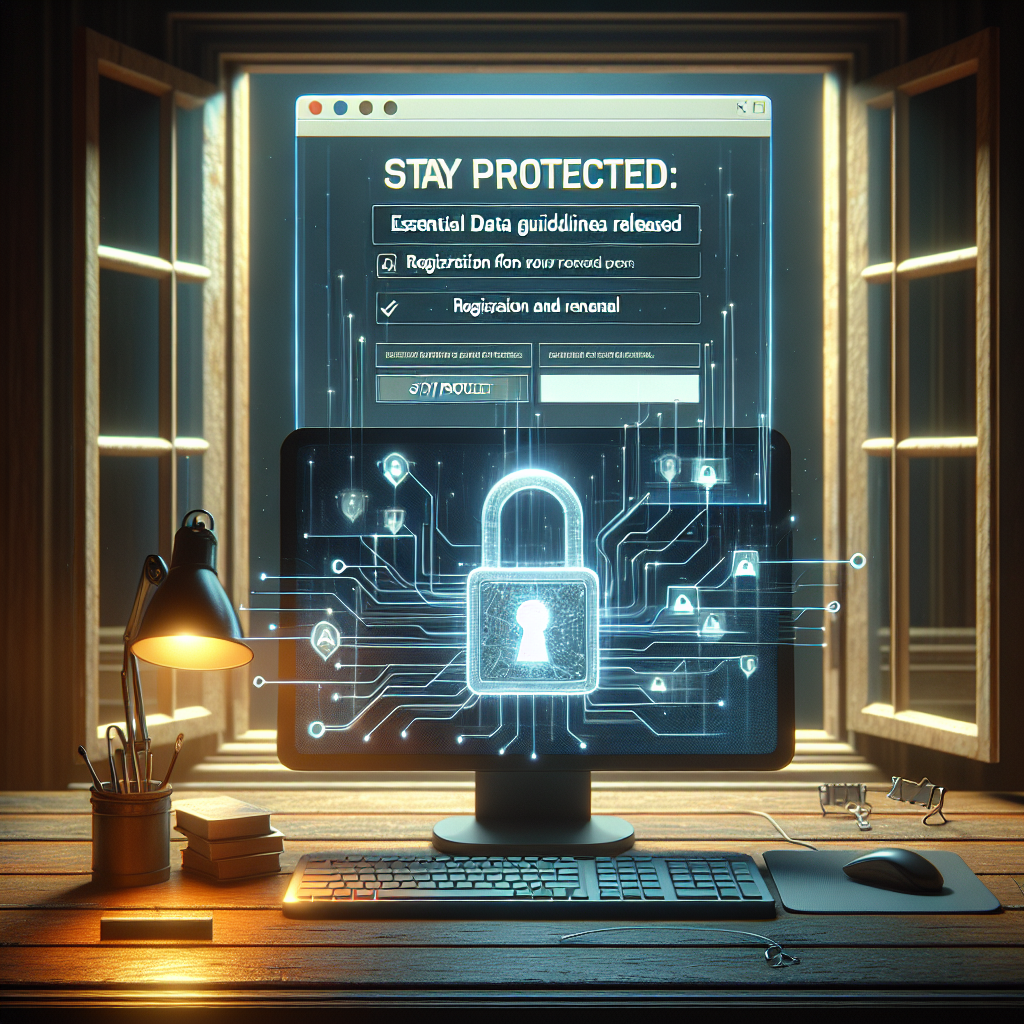“Stay Protected: Essential Data Guidelines Released as Registration and Renewal Window Opens”