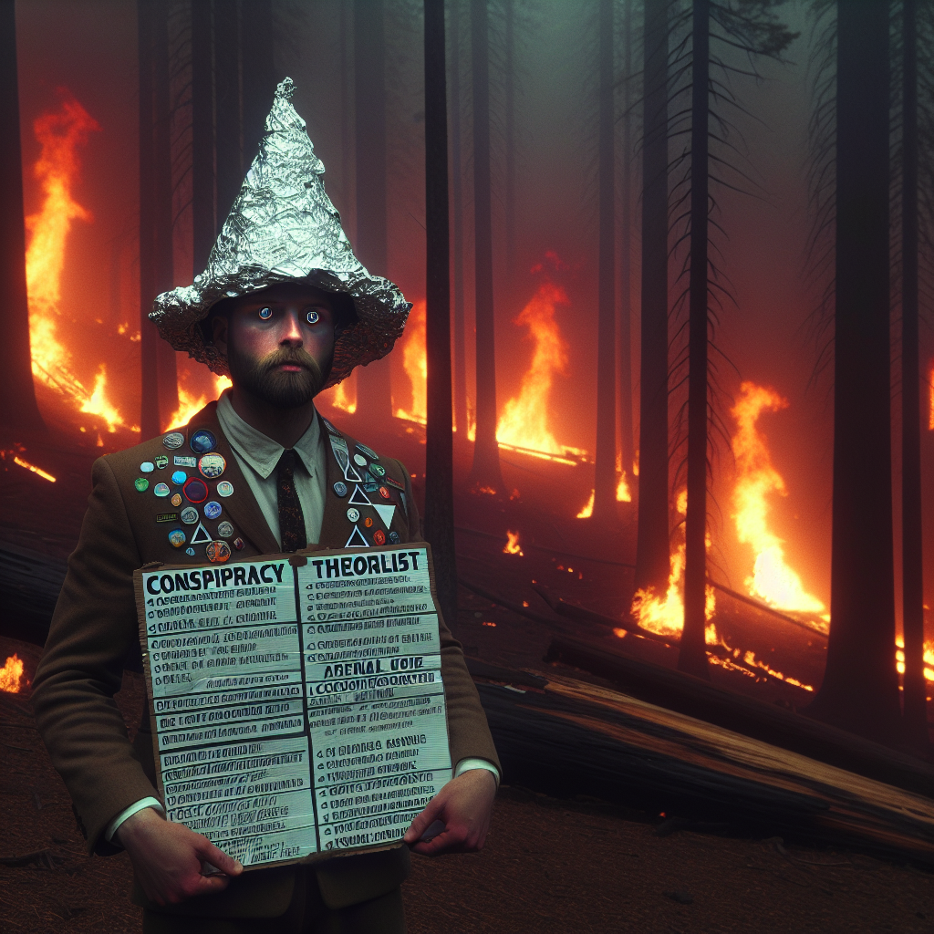 “Shocking Twist: Conspiracy Theorist Admits to Setting 14 Fires, Exposing Startling Truth Behind Wildfires”