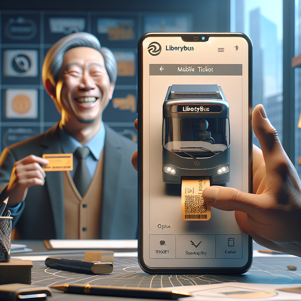“Get on board with LibertyBus: Introducing convenient mobile ticketing to their app!”