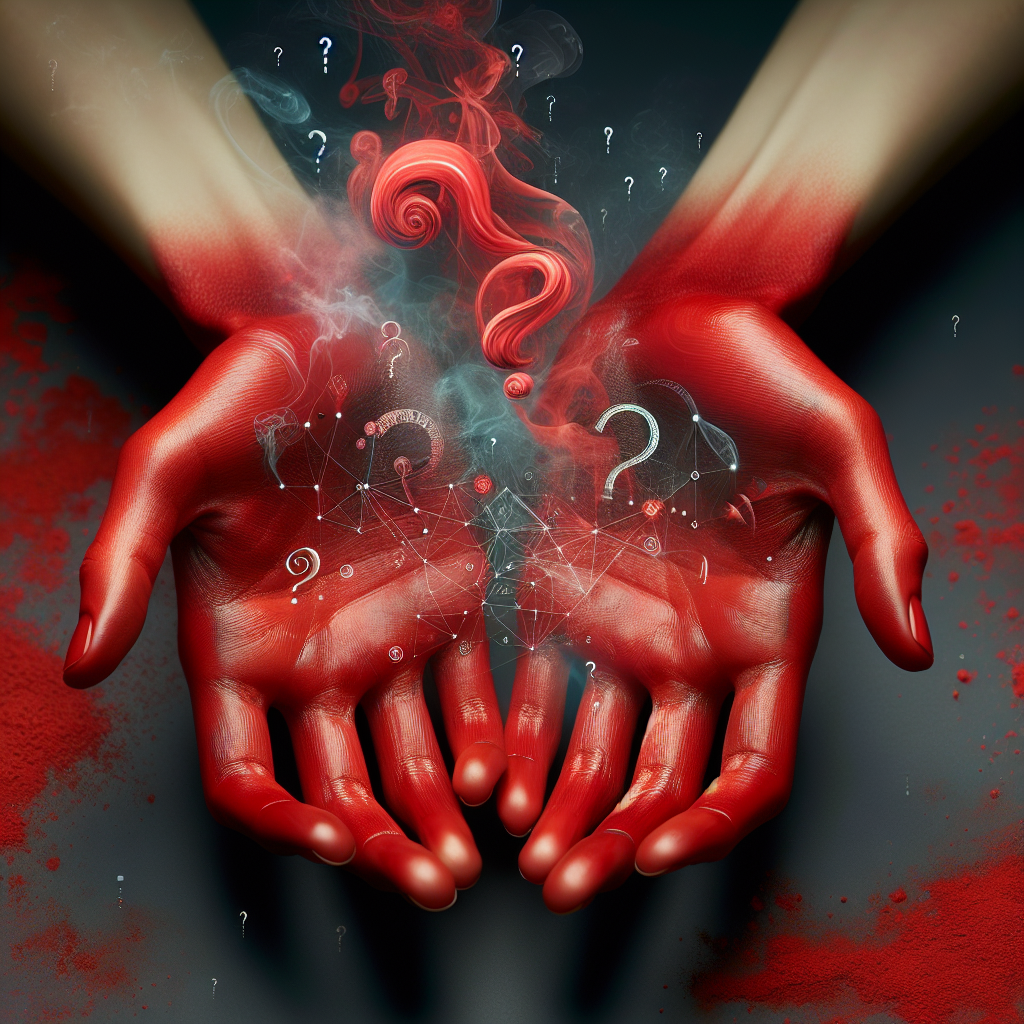 Unveiling the Enigma: The Intriguing Conspiracy Behind Donald Trump’s Red Hands