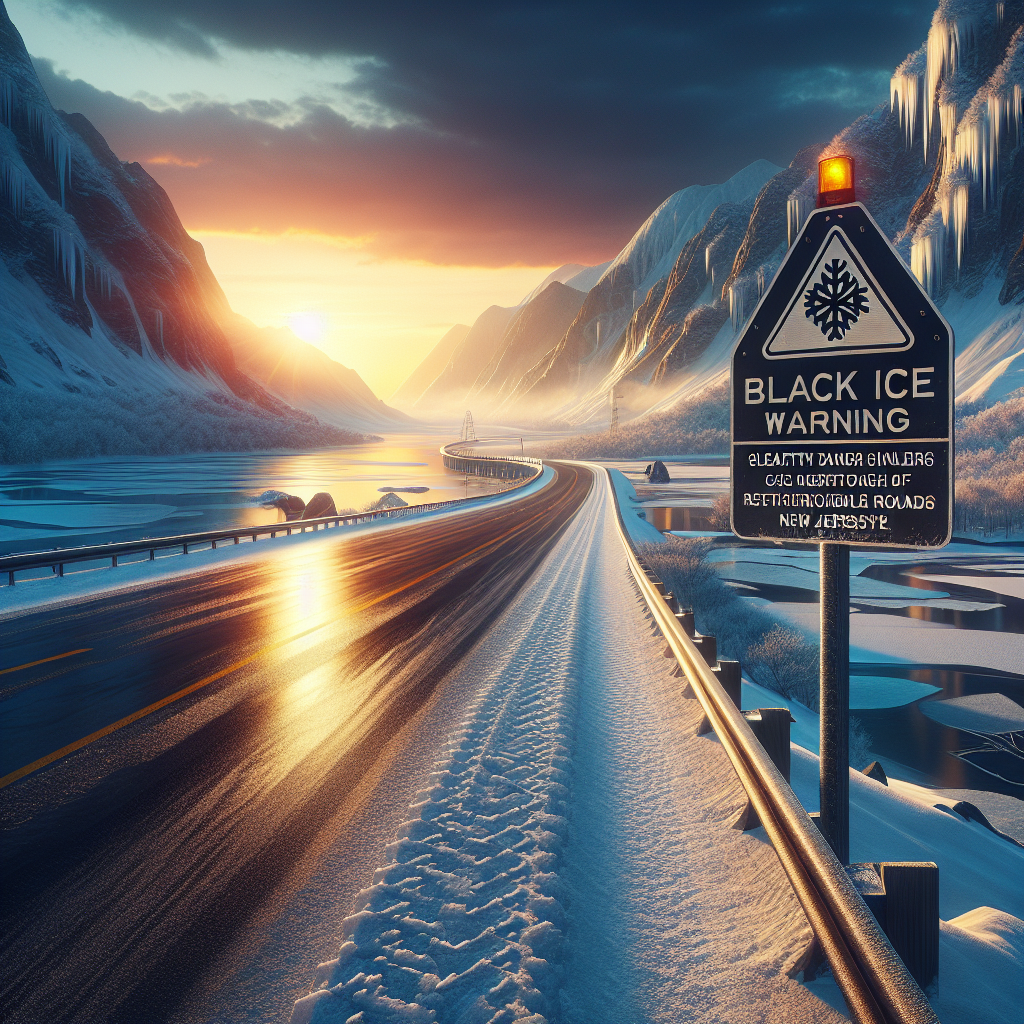 “Stay Safe on the Roads: Black Ice Alert in Jersey After Freezing Night”