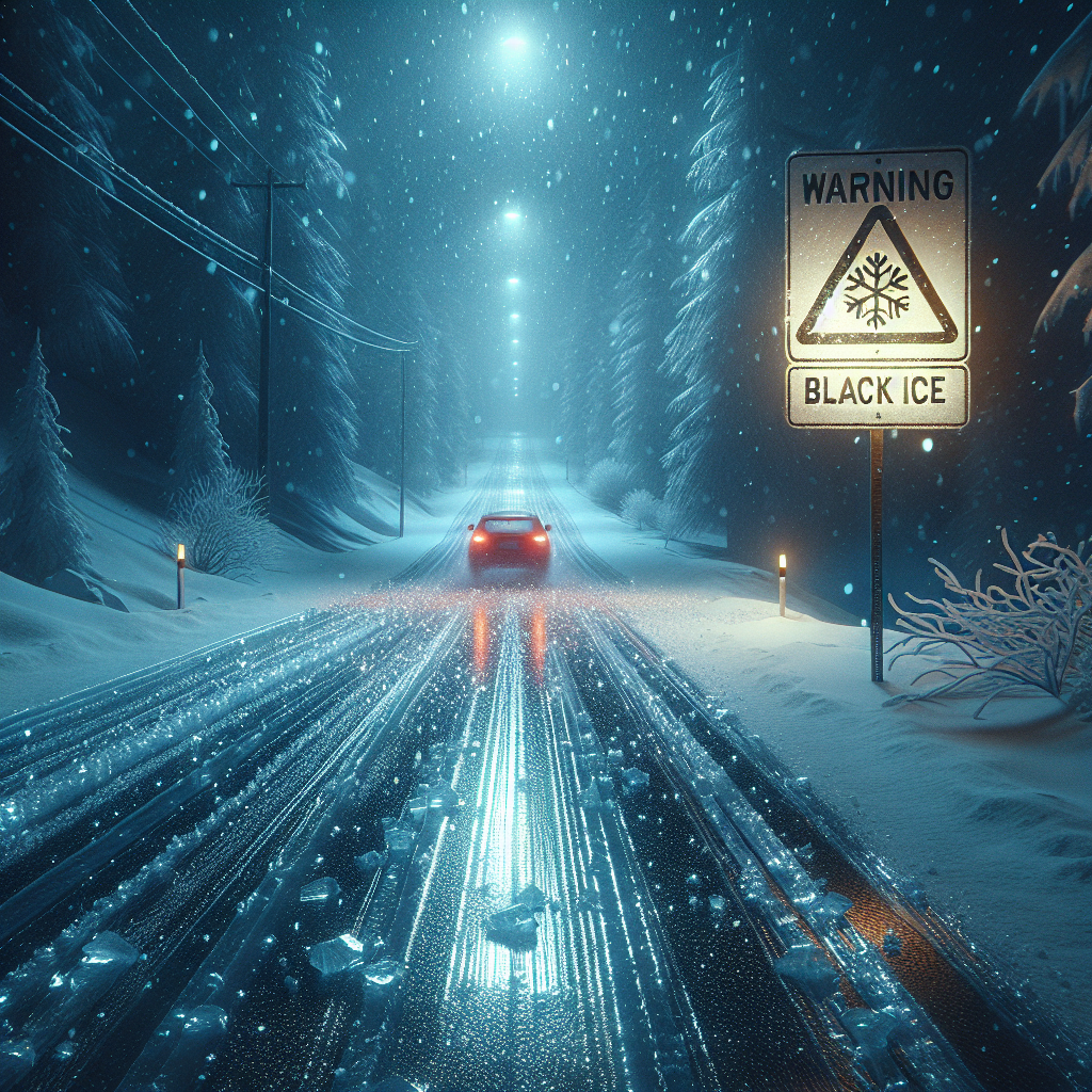 “Stay Safe on the Roads: Black Ice Alert in Jersey After Freezing Night”