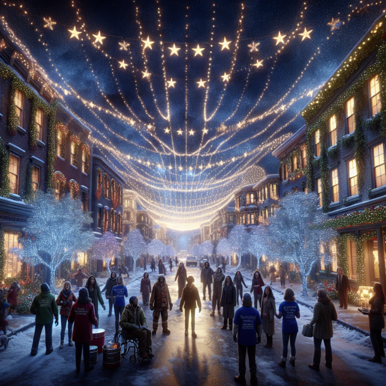 Magical Christmas Lights Illuminate Jersey to Support Cancer Charity