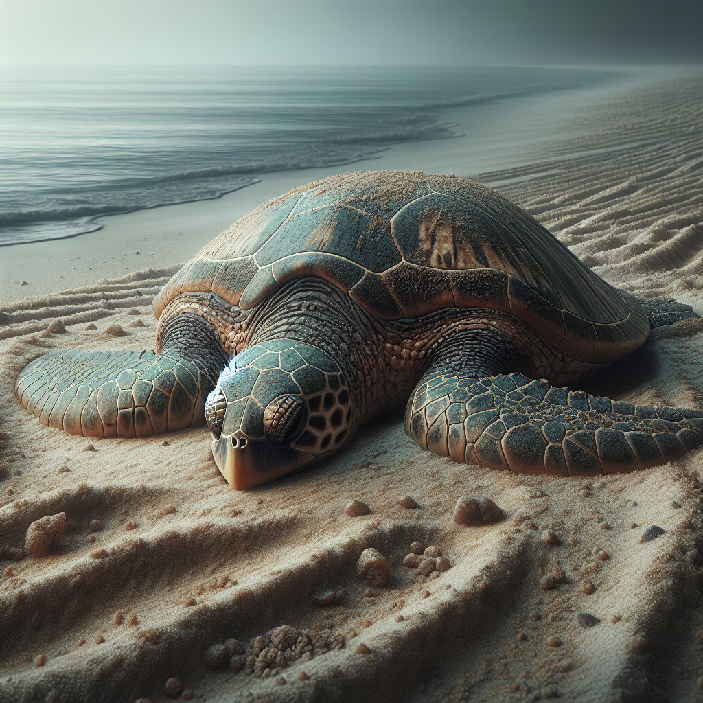 Mysterious Discovery: Lifeless Loggerhead Turtle Washes Ashore on Jersey Beach