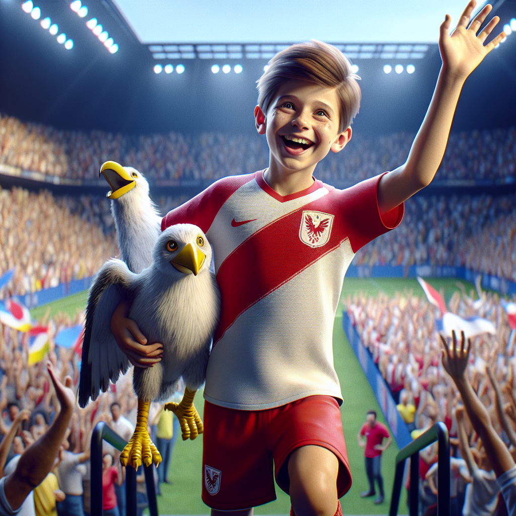 “Unforgettable Moment: Jersey Boy Steals the Show as Liverpool FC Mascot at Emirates!”