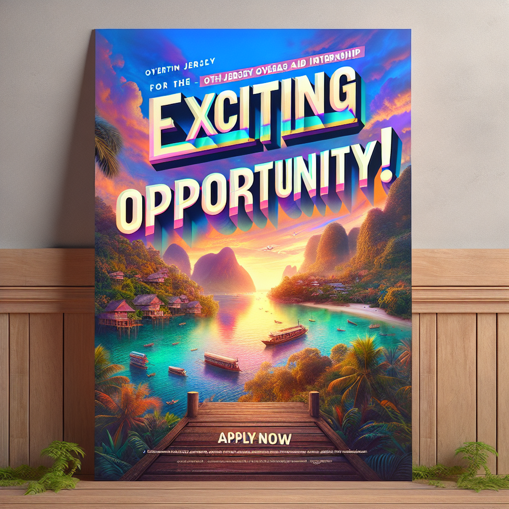 “Exciting Opportunity: Apply Now for the Tenth Jersey Overseas Aid Internship!”