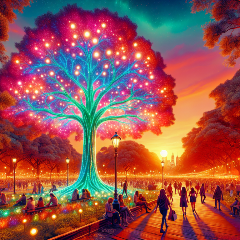 Experience the Enchanting Glow of the Illuminated Tree Event in Jersey, Back for Its Second Year!