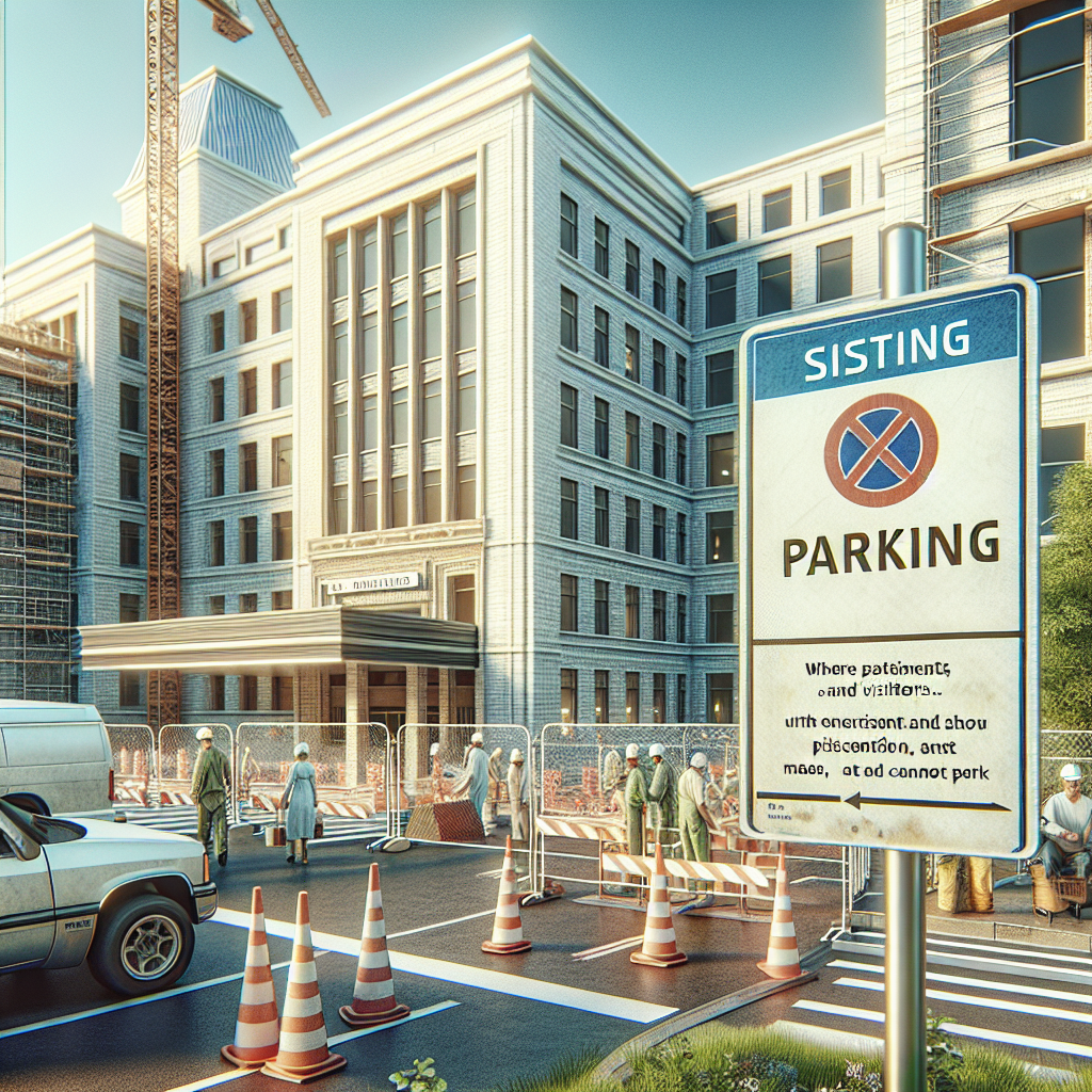 “Attention: Jersey General Hospital Implements Parking Restrictions During Renovation”