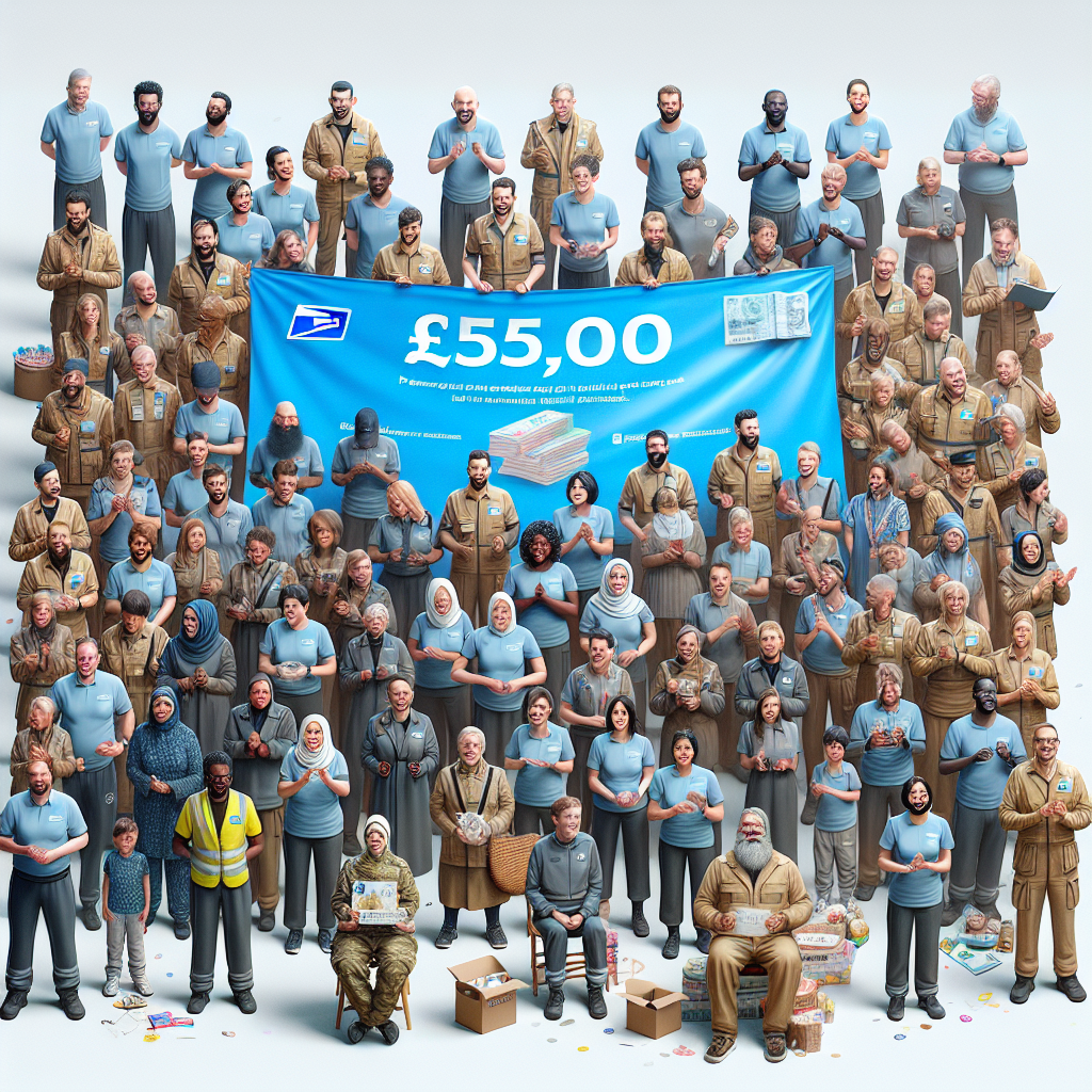 “Jersey Post’s Fundraising Efforts Exceed £15,000 for Jersey Childcare Trust!”