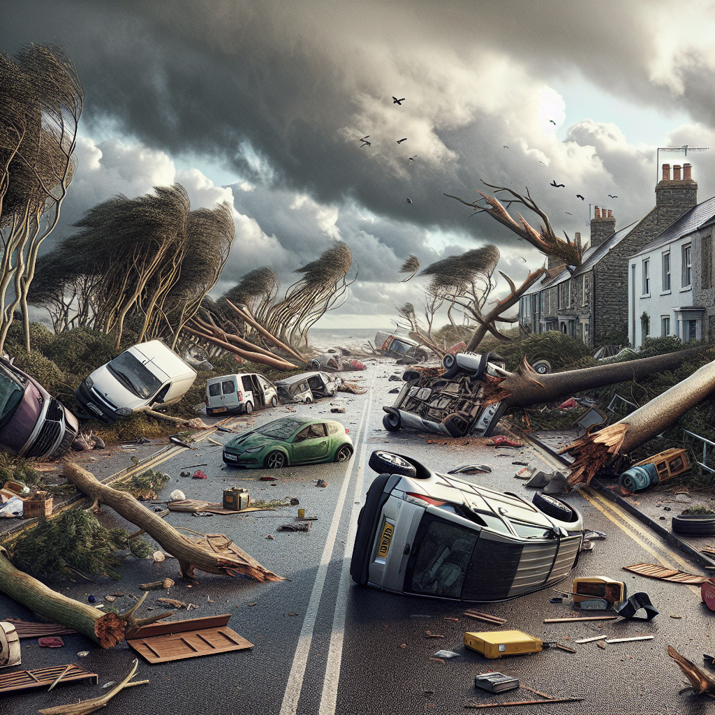 “Jersey roads face chaos as strong winds wreak havoc”