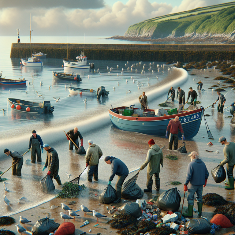 Fishermen and Braye Harbour unite to clean up after storm havoc